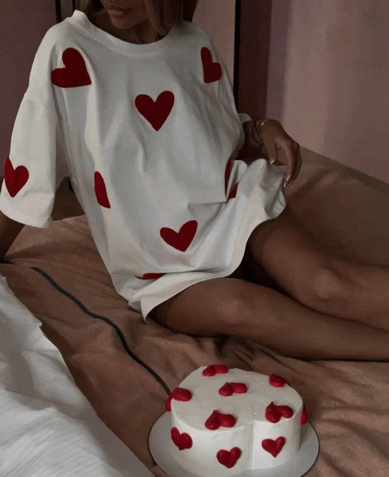 OVERSISED T-SHIRT HEARTS