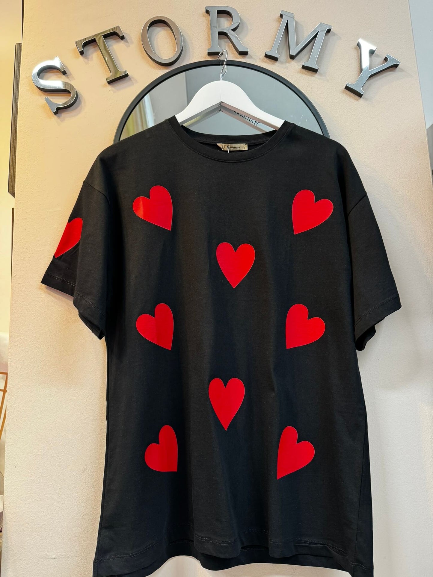 OVERSISED T-SHIRT HEARTS