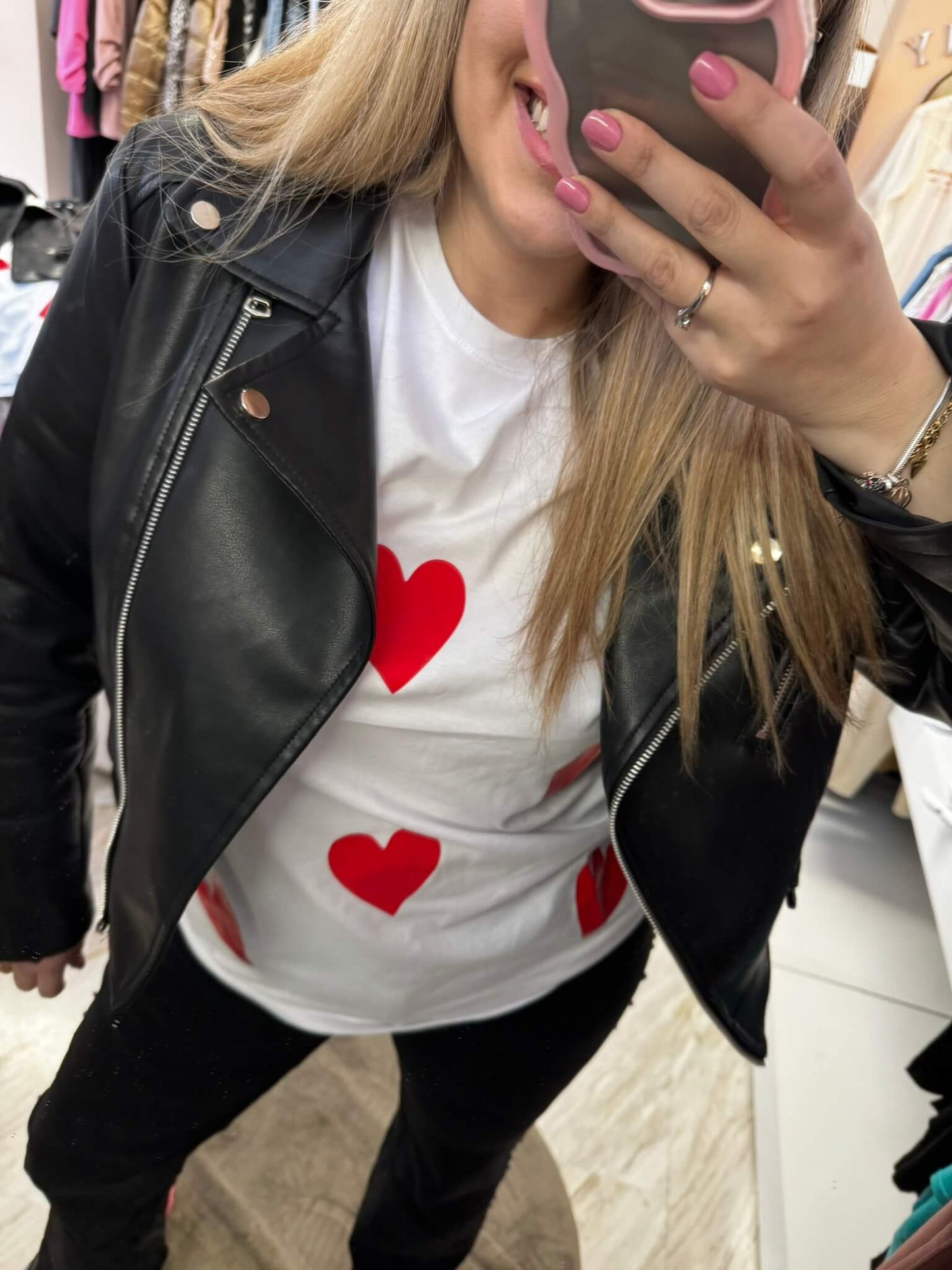 OVERSISED T-SHIRT HEARTS