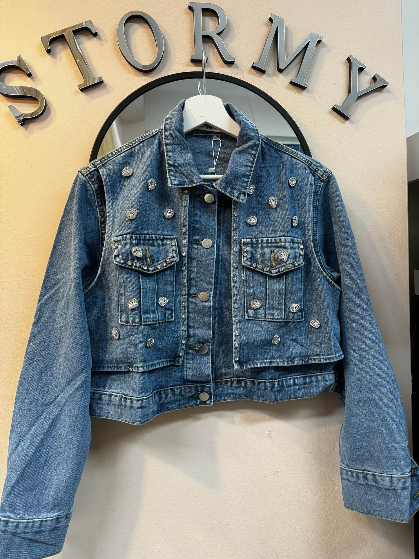 STRASS JEAN JACKET