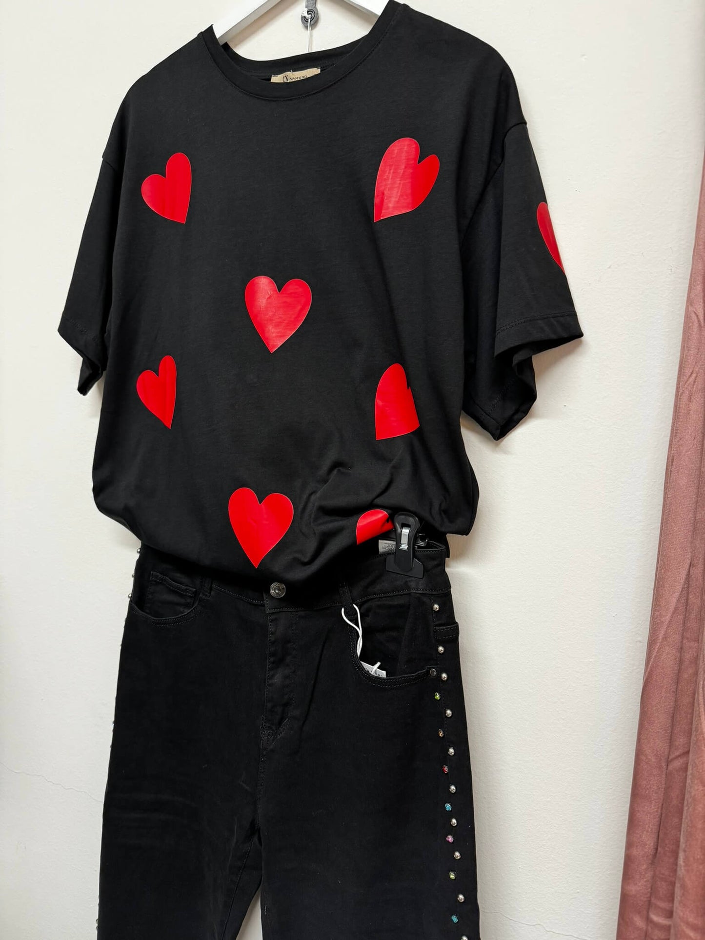 OVERSISED T-SHIRT HEARTS