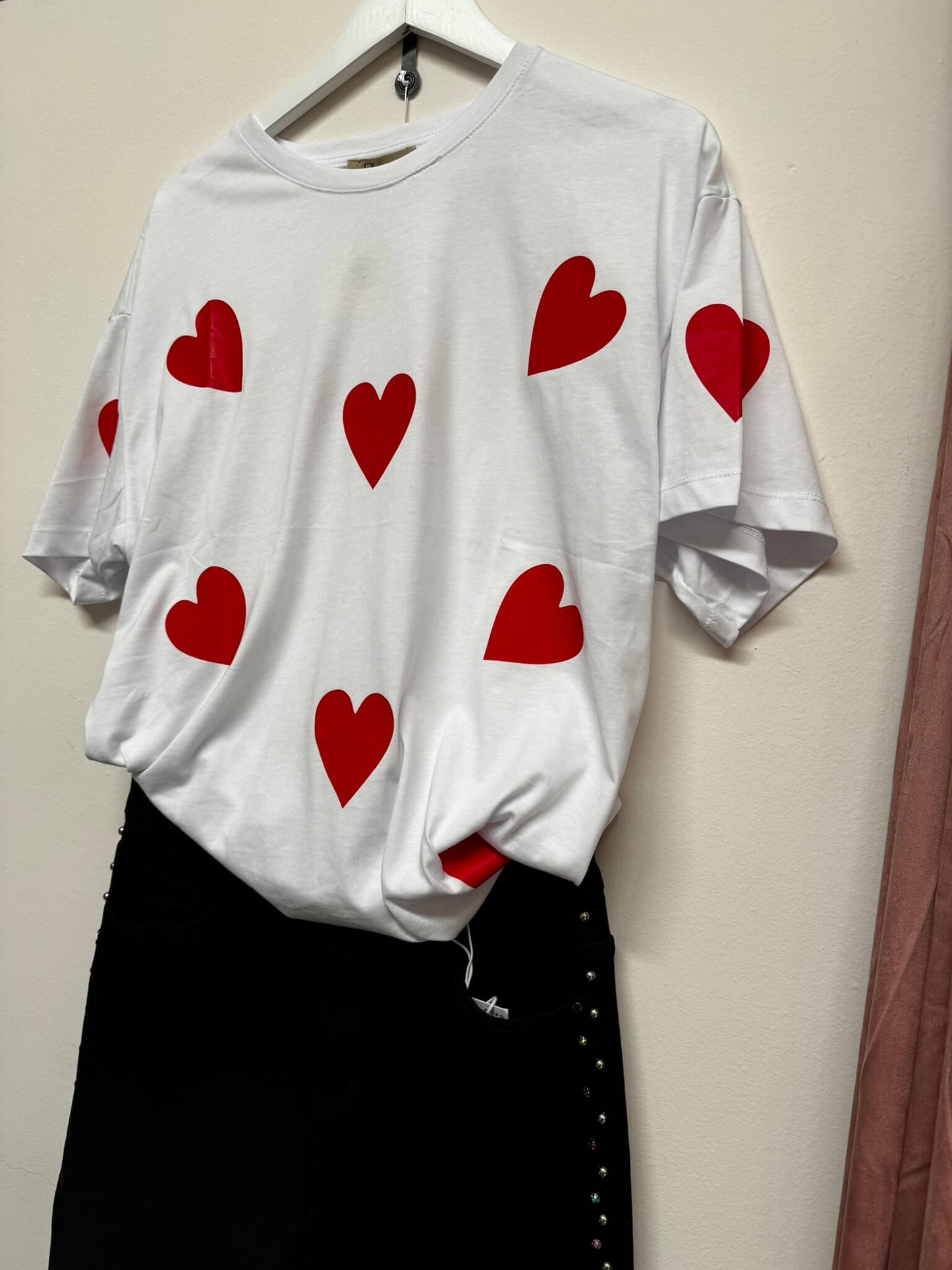 OVERSISED T-SHIRT HEARTS