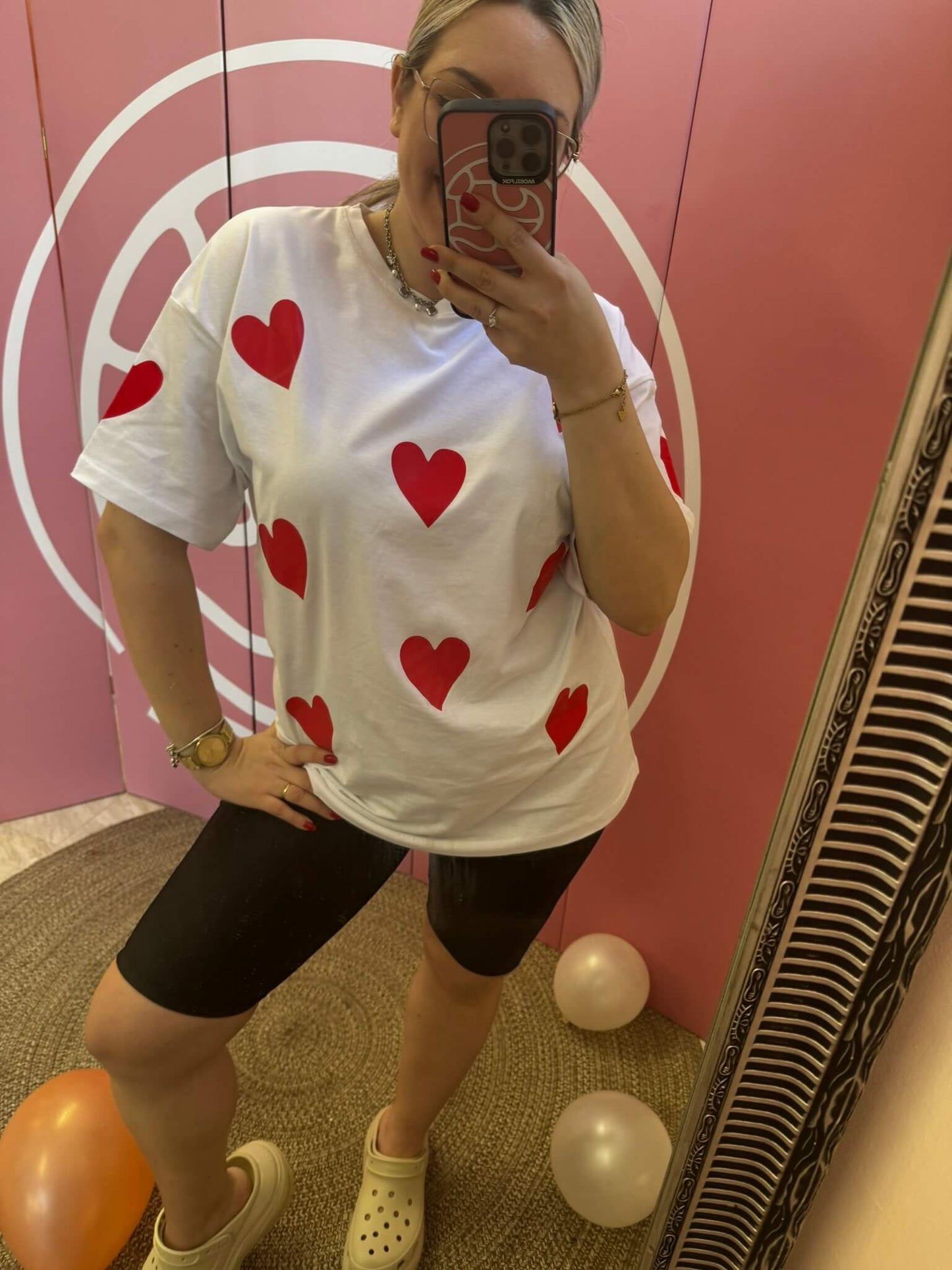 OVERSISED T-SHIRT HEARTS